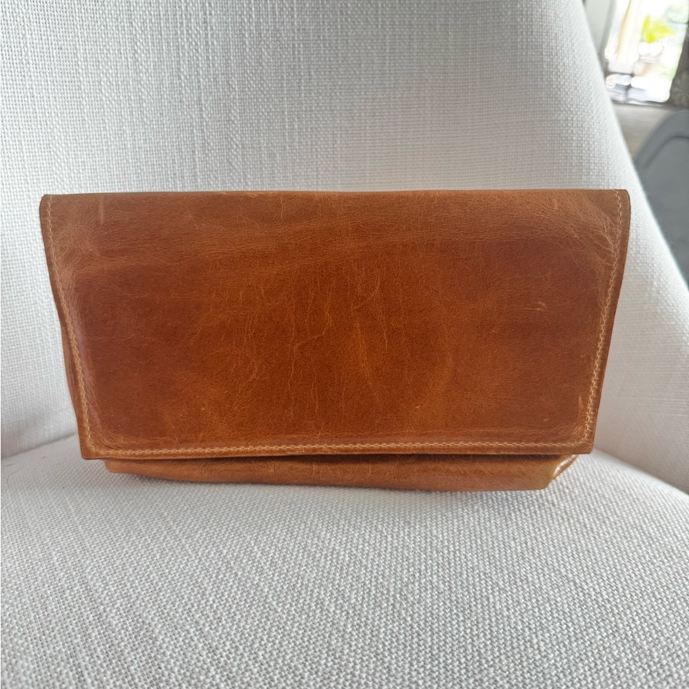 Satchel Betty Brown Leather Bag/Wallet